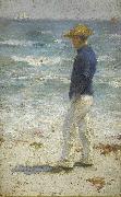 Henry Scott Tuke Looking out to sea oil